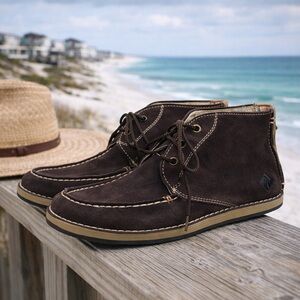 Jimmy Buffett Margaritaville Suede Men’s Size 8.5 Chukka Boat Boots Shoes